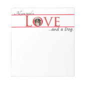 Liebe a Bernese Mt. Dog Note Pad Notizblock (Vorderseite)