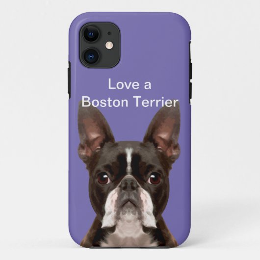 Liebe A Boston Terrier Case-Mate iPhone Hülle (Rückseite)