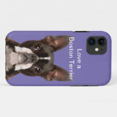 Liebe A Boston Terrier Case-Mate iPhone Hülle (Rückseite (Horizontal))