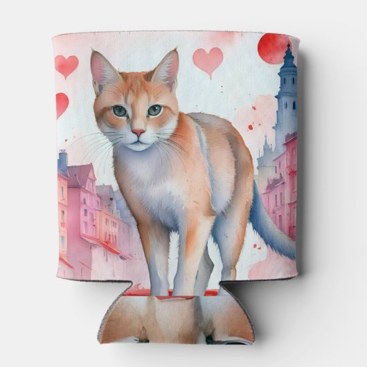 Liebe a Cat Dosenkühler (Rückseite)