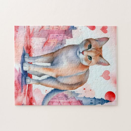 Liebe a Cat Puzzle (Horizontal)