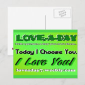 Liebe A Day Postkarte (Vorne/Hinten)