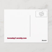 Liebe A Day Postkarte (Rückseite)