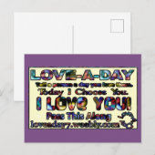 Liebe-a-day-Postkarten Postkarte (Vorne/Hinten)