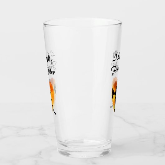 Liebe A Feuerwehrmann Glas (Links)