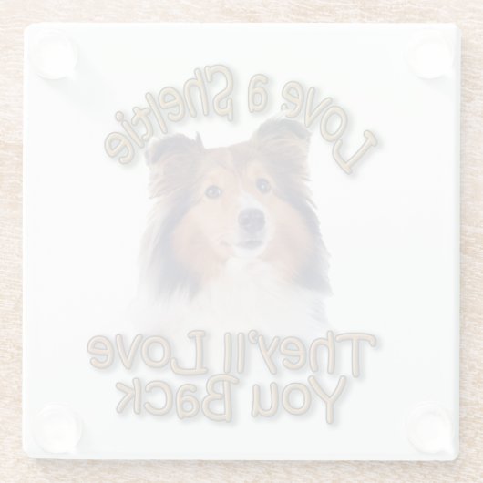 Liebe A Glasuntersetzer (Rückseite)