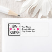 Liebe A Kurse Words Rücksendeadresse Schwarz-weiß (Insitu)