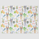 Liebe A Llama Tissue Paper Seidenpapier (Vorderseite)