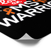 Liebe A Multiple Sklerose Frau Warrior Poster (Ecke)