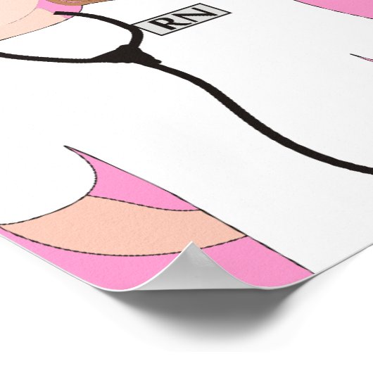 Liebe a Nurse PRN Poster (Ecke)