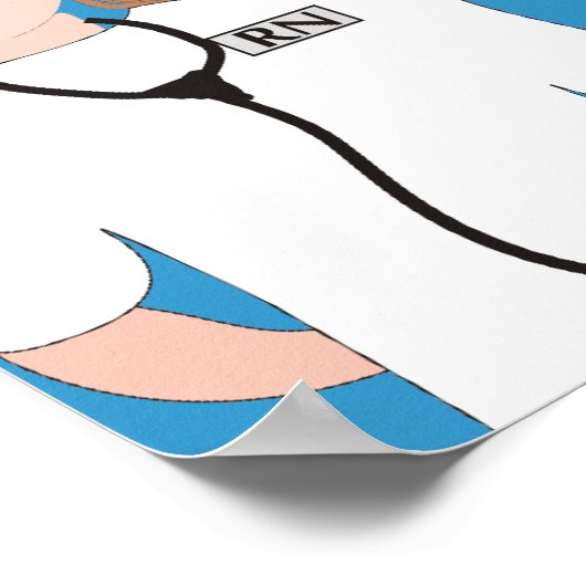 Liebe a Nurse PRN Poster (Ecke)