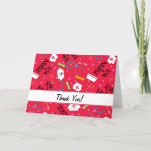Liebe a Nurse Vielen Dank, Medical Art Red Dankeskarte