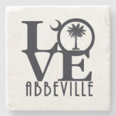 LIEBE Abbeville SC Steinuntersetzer (Vorderseite)
