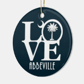 LIEBE Abbeville South Carolina Keramik Ornament (Links)