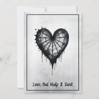"Liebe, aber mach sie dunkel" - Wednesday inspirie Feiertagskarte