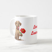 Liebe, aber verlass dich wild kaffeetasse (Vorderseite Links)