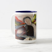 "Liebe, aber verlass mir, wild" Tasse (Vorderseite Links)