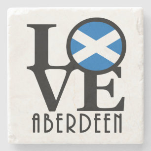 LIEBE Aberdeen Scotland Steinuntersetzer