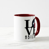 LIEBE Abilene 11oz Tasse (VorderseiteRechts)