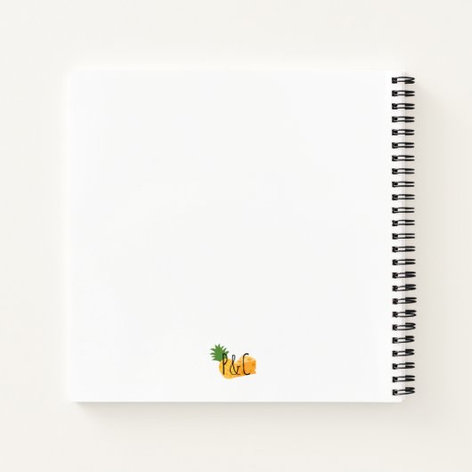 Liebe Abounds Floral ASL Notebook Notizblock (Rückseite)