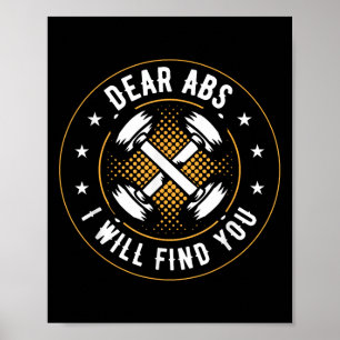 Liebe Abs. Ich werde Sie finden Poster