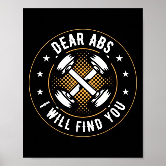 Liebe Abs. Ich werde Sie finden Poster (Vorne)