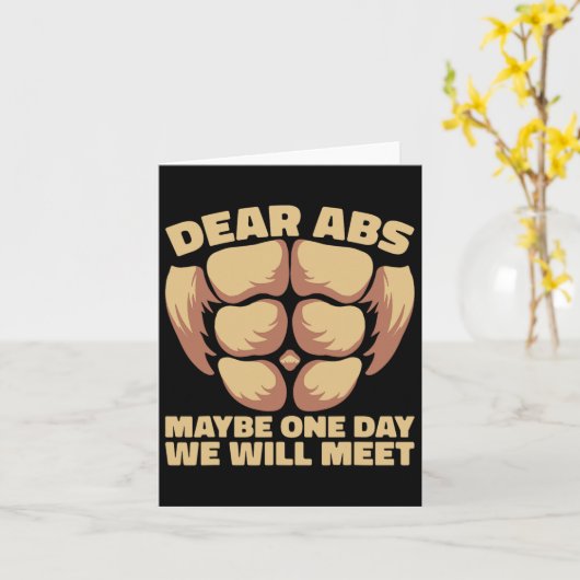 Liebe Abs vielleicht eines Tages Karte (Gelbe Blume)