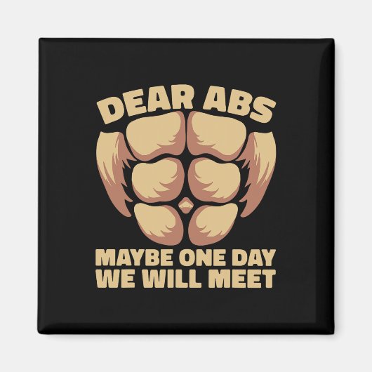 Liebe Abs vielleicht eines Tages Magnet (Vorne)