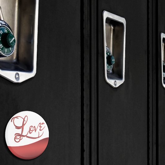 Liebe Abstrakt | Modernes Lässiges Handschrift Magnet