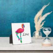 Liebe - Abstrakter Flamingo-Schritt Fotoplatte (InSitu)