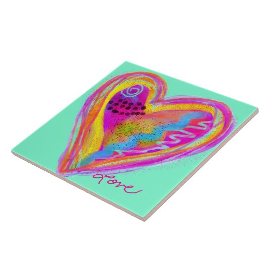 Liebe Abstraktes Digitalbild Fliese (Seite)