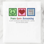 Liebe Accounting Office Rechteckiger Aufkleber (Tasche)