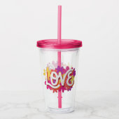LIEBE Acrylic Tumbler Acryltrinkbecher (Vorderseite)