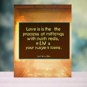 Liebe Acrylschild (Neutral)