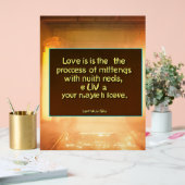 Liebe Acrylschild (Hochzeit)