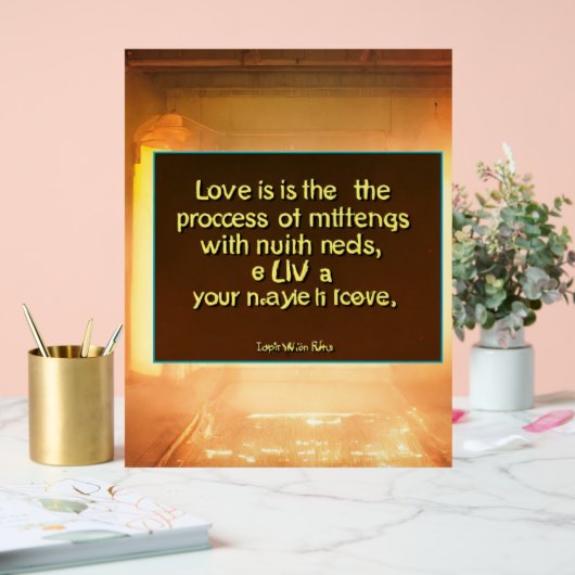 Liebe Acrylschild (Hochzeit)