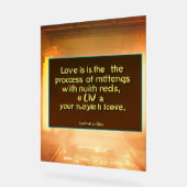 Liebe Acrylschild (Winkel)