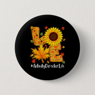 Liebe Activity Director Life Erntedank Herbstfoto Button