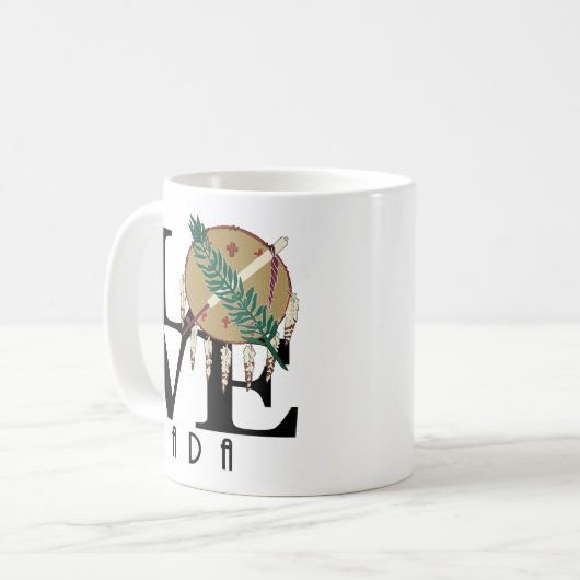 LIEBE Ada Oklahoma 11oz Kaffeetasse (Vorderseite Links)