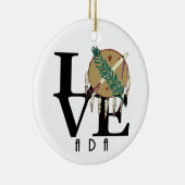 LIEBE Ada Oklahoma Keramik Ornament (Rechts)