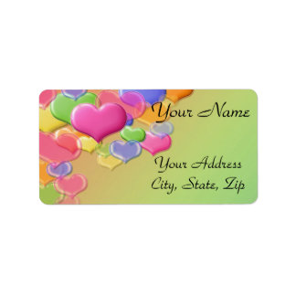 Liebe Adressaufkleber