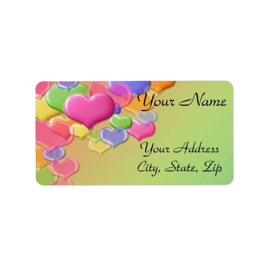 Liebe Adressaufkleber (Vorne)