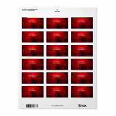 Liebe Adressaufkleber (Vorne)