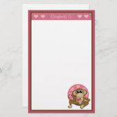 Liebe-Affe - personalisiertes Briefpapier (Vorne/Hinten)