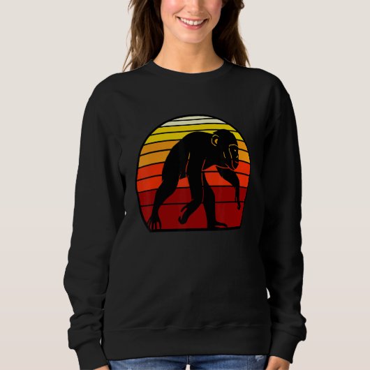 Liebe Affen Space Chimpanze Sweatshirt (Vorderseite)