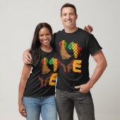 Liebe Africa Map Melanin African Continental Ameri T-Shirt (Unisex)