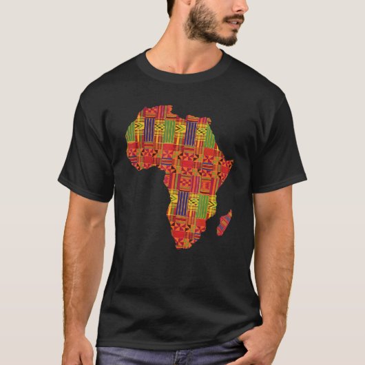 Liebe Afrika Afrikanisches Land Karte Prix Schwarz T-Shirt (Vorderseite)