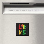 Liebe Afrika Black History Month Afroamerikaner M Magnet (In Situ (Geschirrspüler))