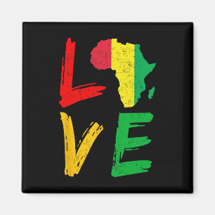 Liebe Afrika Black History Month Afroamerikaner M Magnet