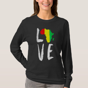 Liebe Afrika Black History Month Afroamerikaner M T-Shirt